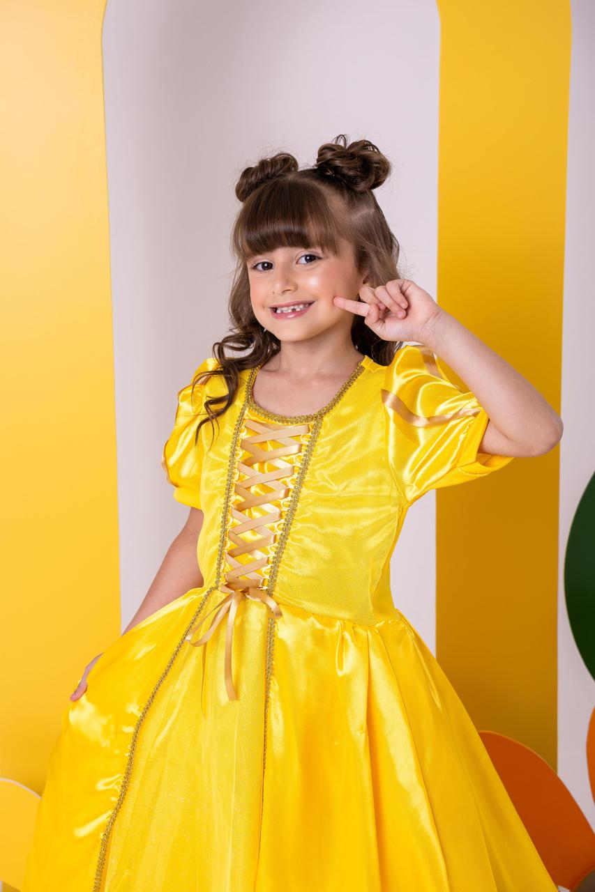 Fantasia Princesa A Bela e a Fera Longa Modelo 2 - Qualidade e Cuidado para os Pequenos | Bebeloo Kids