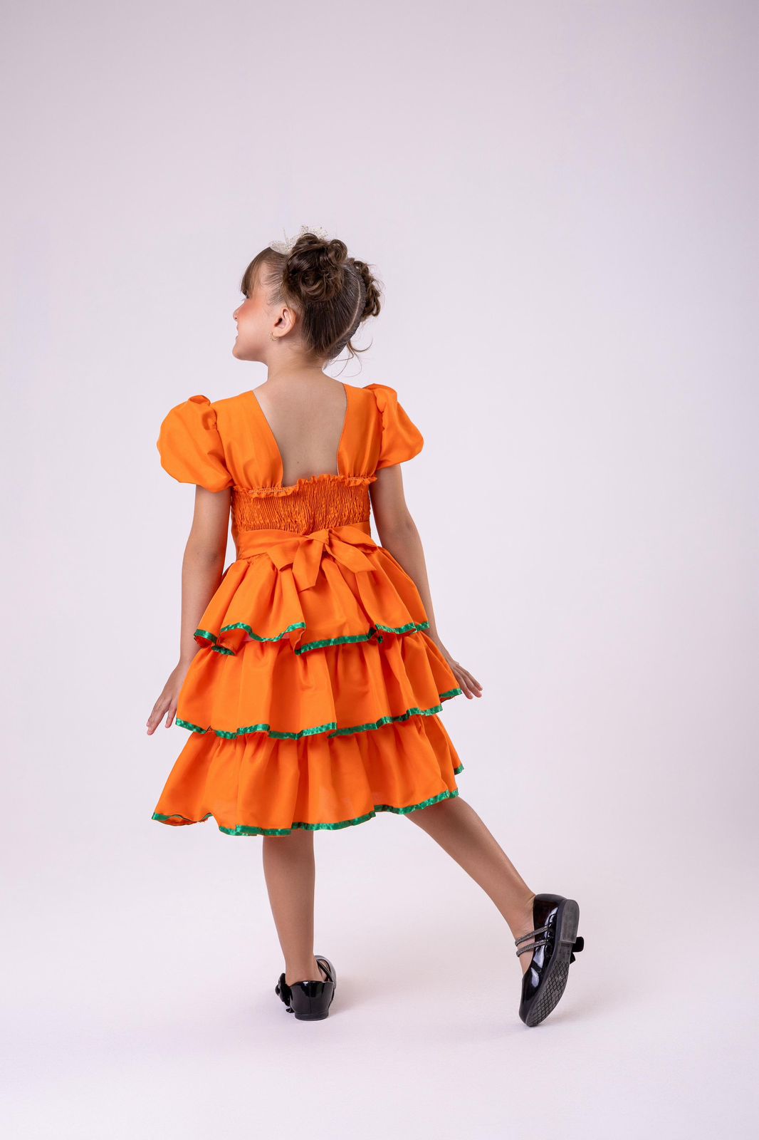 Vestido Tematicos Kids Halloween Doce Abóbora - Leveza e Elegância para Meninas | Bebeloo Kids