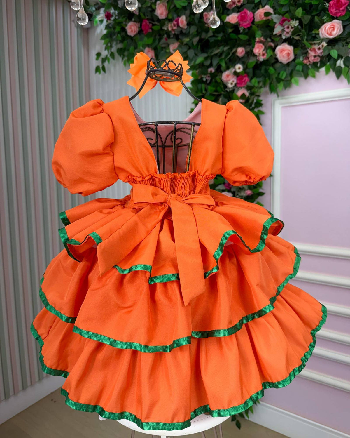 Vestido Tematicos Kids Halloween Doce Abóbora - Leveza e Elegância para Meninas | Bebeloo Kids