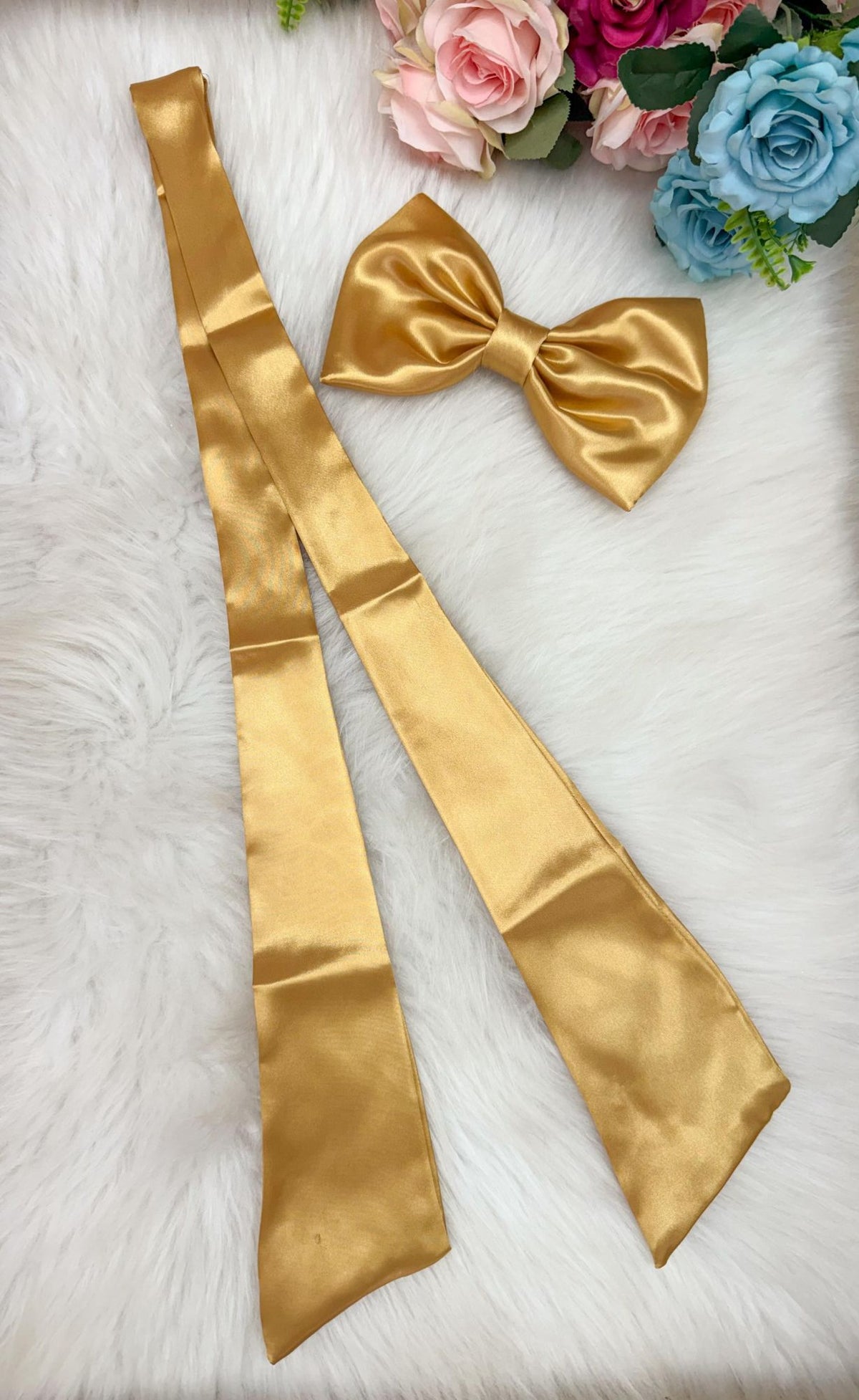 Laço Opcional / Faixa Do Vestido Selena Dourado - Charme e Delicadeza para os Cabelos | Bebeloo Kids