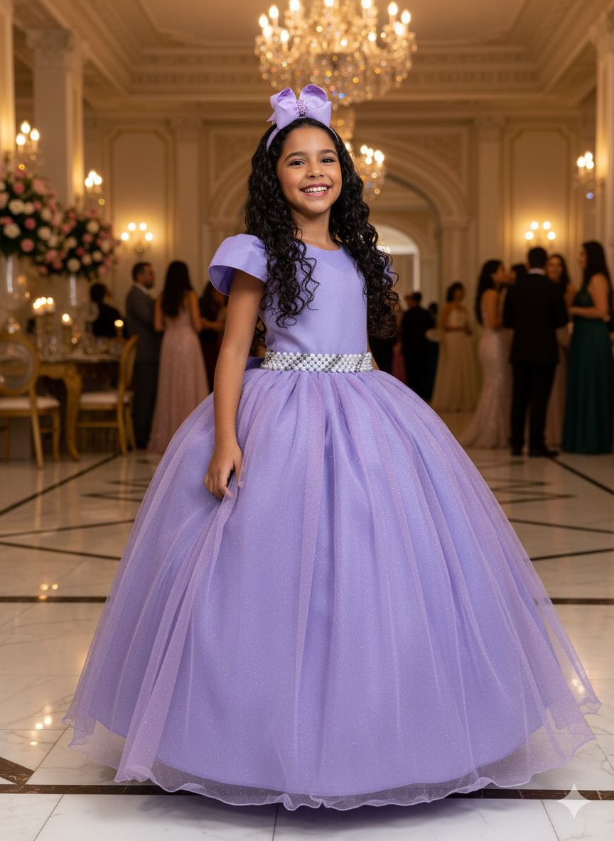 Vestido Marie Longo Heloisa Lilas | Bebeloo Kids