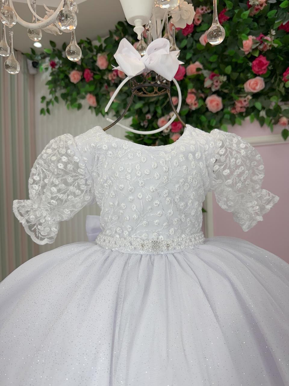 Vestido Bella Child Laize Branco - Leveza e Elegância para Meninas | Bebeloo Kids