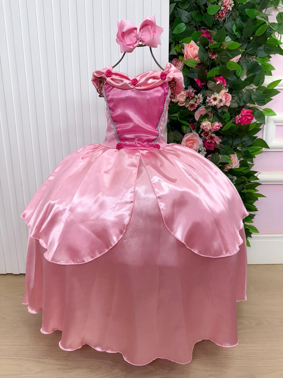 Fantasia Princesa A Bela Adormecida - Aurora Modelo 3 - Qualidade e Cuidado para os Pequenos | Bebeloo Kids