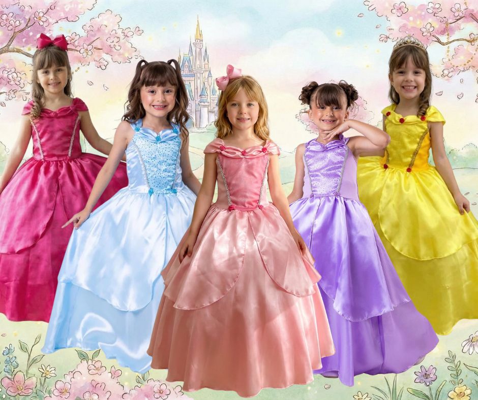Fantasia Princesa Princesas Regata + Saiote - Leveza e Frescor para os Dias Quentes | Bebeloo Kids