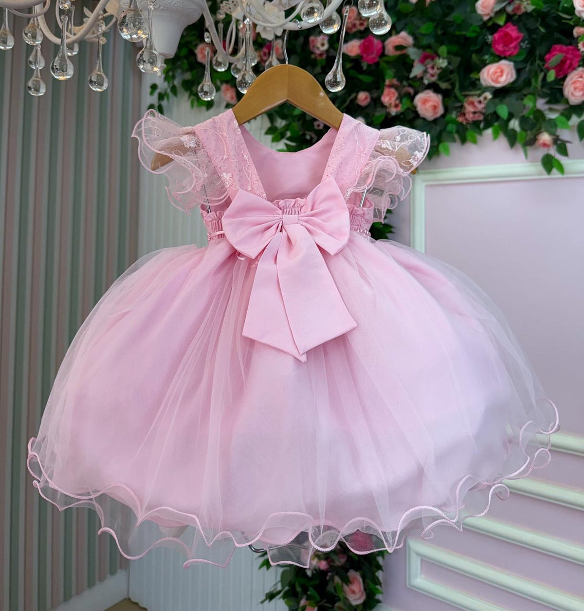 Vestido Menina Bonita Bebe Ana Liz Rosa - Leveza e Elegância para Meninas | Bebeloo Kids