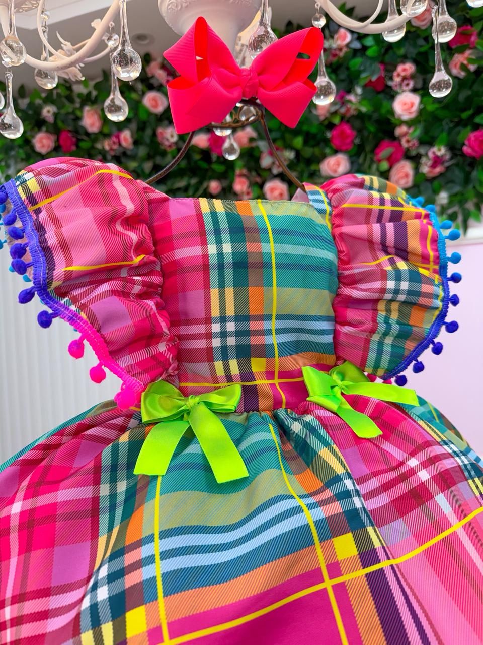 Vestido Junino Banana Club Luxo Quermesse do Encanto - Leveza e Elegância para Meninas | Bebeloo Kids
