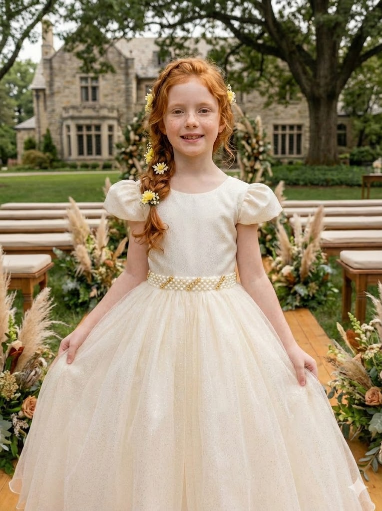 Vestido Marie Longo Heloisa Off - Leveza e Elegância para Meninas | Bebeloo Kids