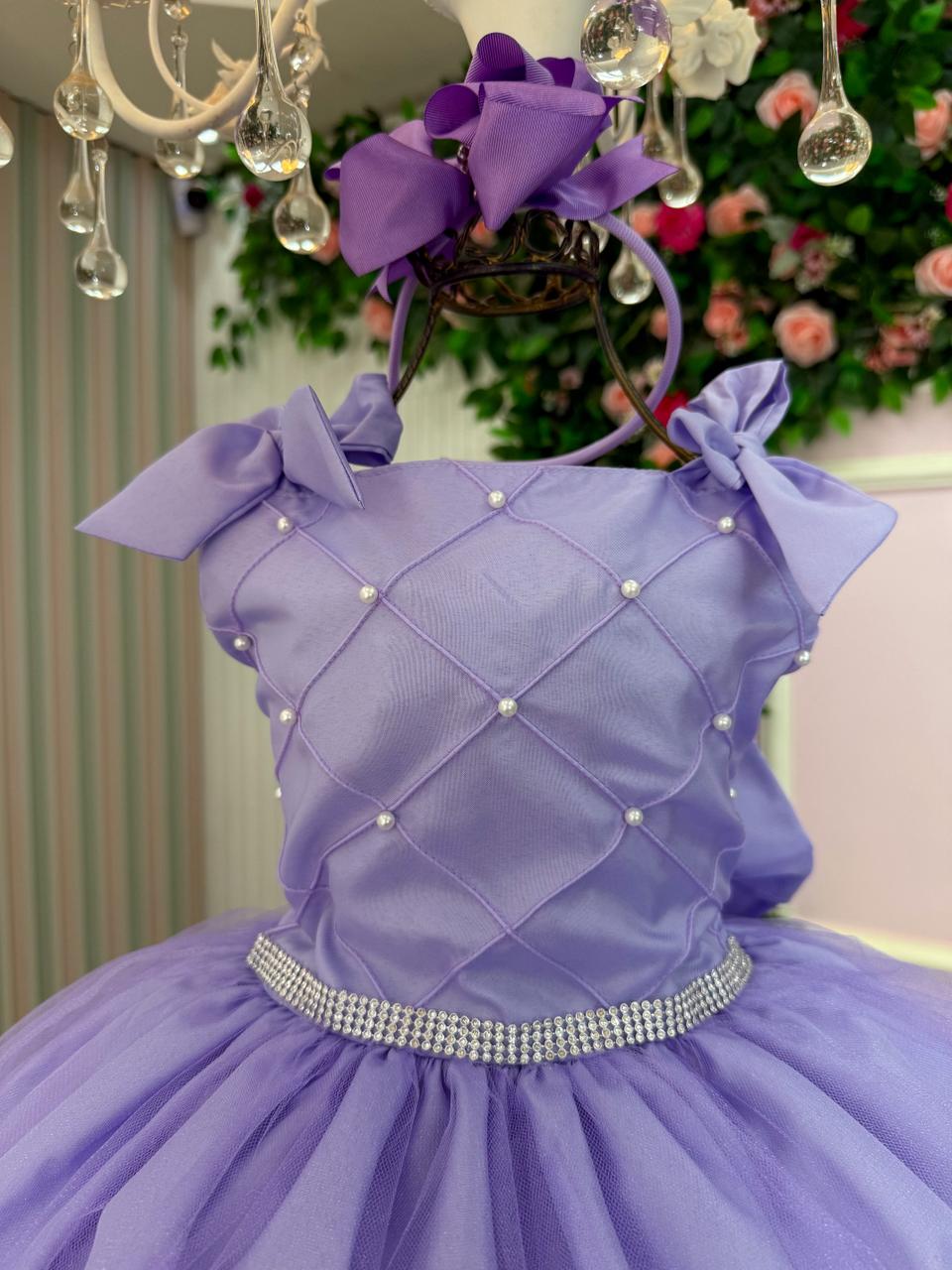 Vestido Marie Mariely Lilas - Leveza e Elegância para Meninas | Bebeloo Kids