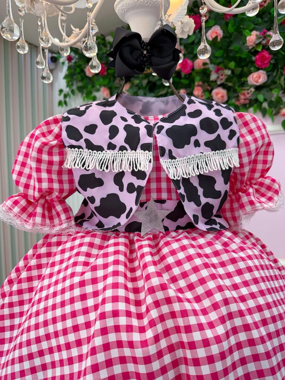 Vestido Junino Banana Club Encanto da Vaquinha - Boiadeira - Leveza e Elegância para Meninas | Bebeloo Kids