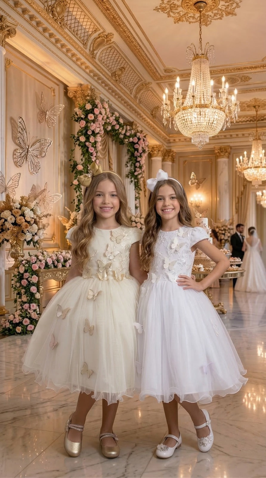 Vestido Juvenil - Midi Vila Lele Sabrina Daminha/Florista + Saiote - Leveza e Elegância para Meninas | Bebeloo Kids