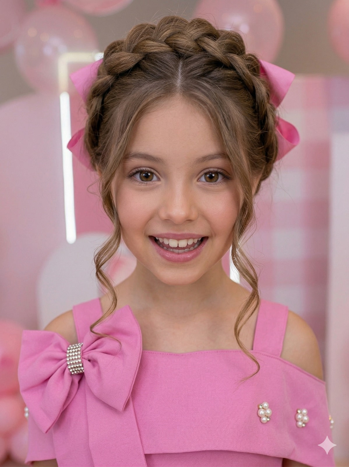 Vestido Banana Club Longo Doce Elegancia Rosa Chiclete - Leveza e Elegância para Meninas | Bebeloo Kids