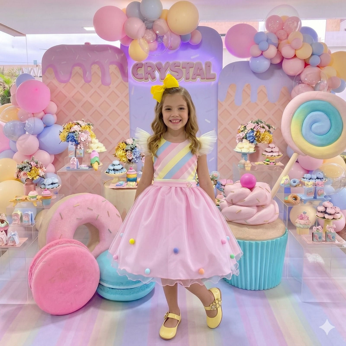 Vestido Mini Miss Temático Circo - Candy - Leveza e Elegância para Meninas | Bebeloo Kids