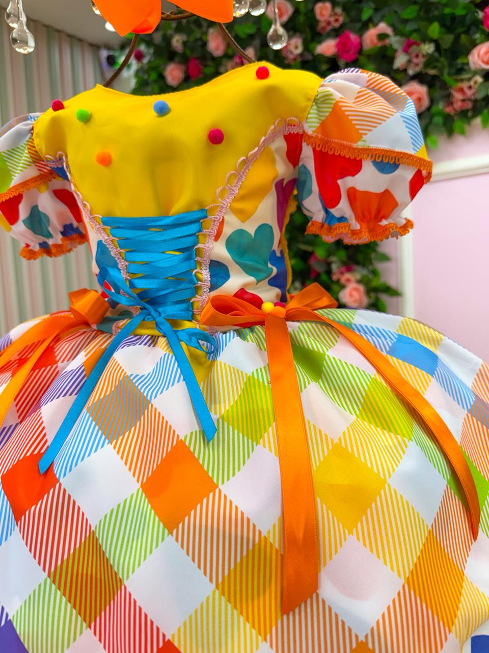 Vestido Marie Junino Luxo Quermesse Doce do Arraia - Leveza e Elegância para Meninas | Bebeloo Kids