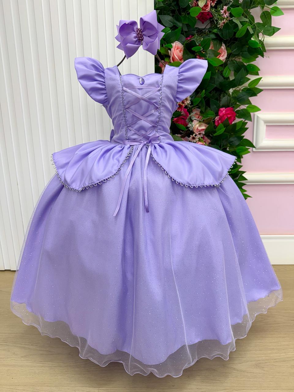Fantasia/ Vestido Mini Miss Longo Rapunzel | Bebeloo Kids