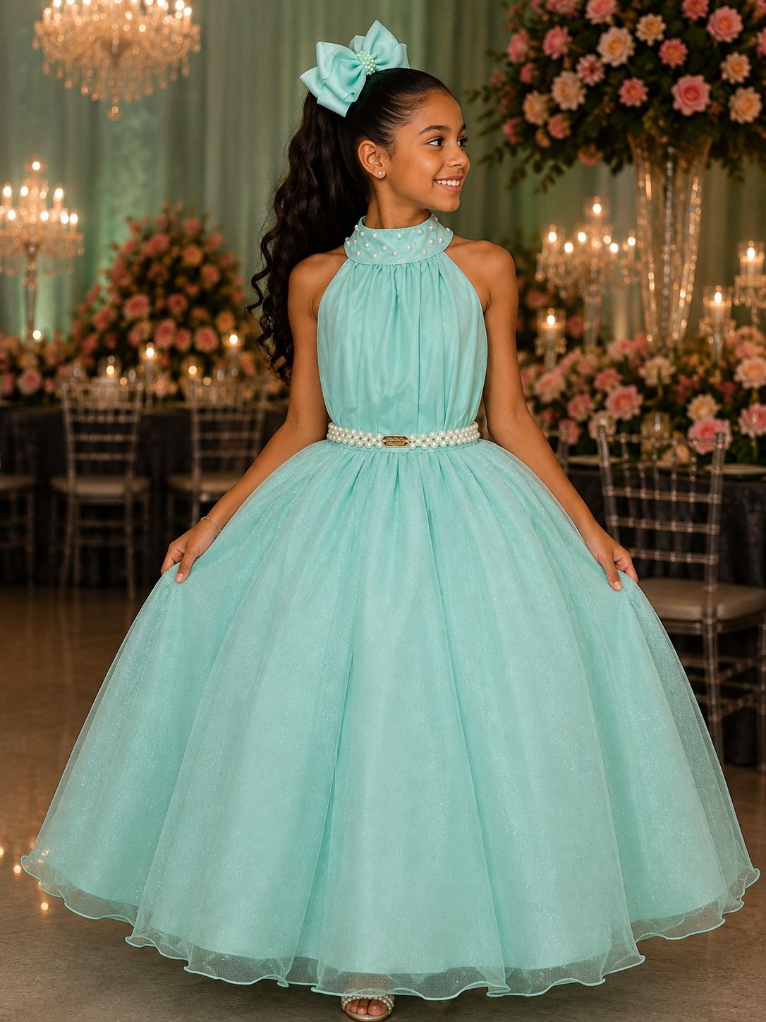 Vestido Banana Club Longo Âmbar Verde Menta (VESTBNCLBLNGAMBRVTDMN)