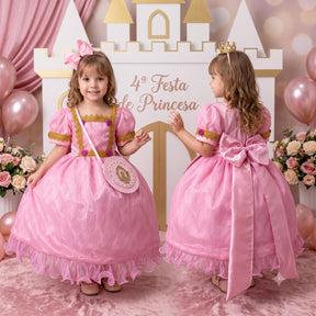 Fantasia Princesa Belli Doce Realeza Princesa Rosa (FPBDRPR)