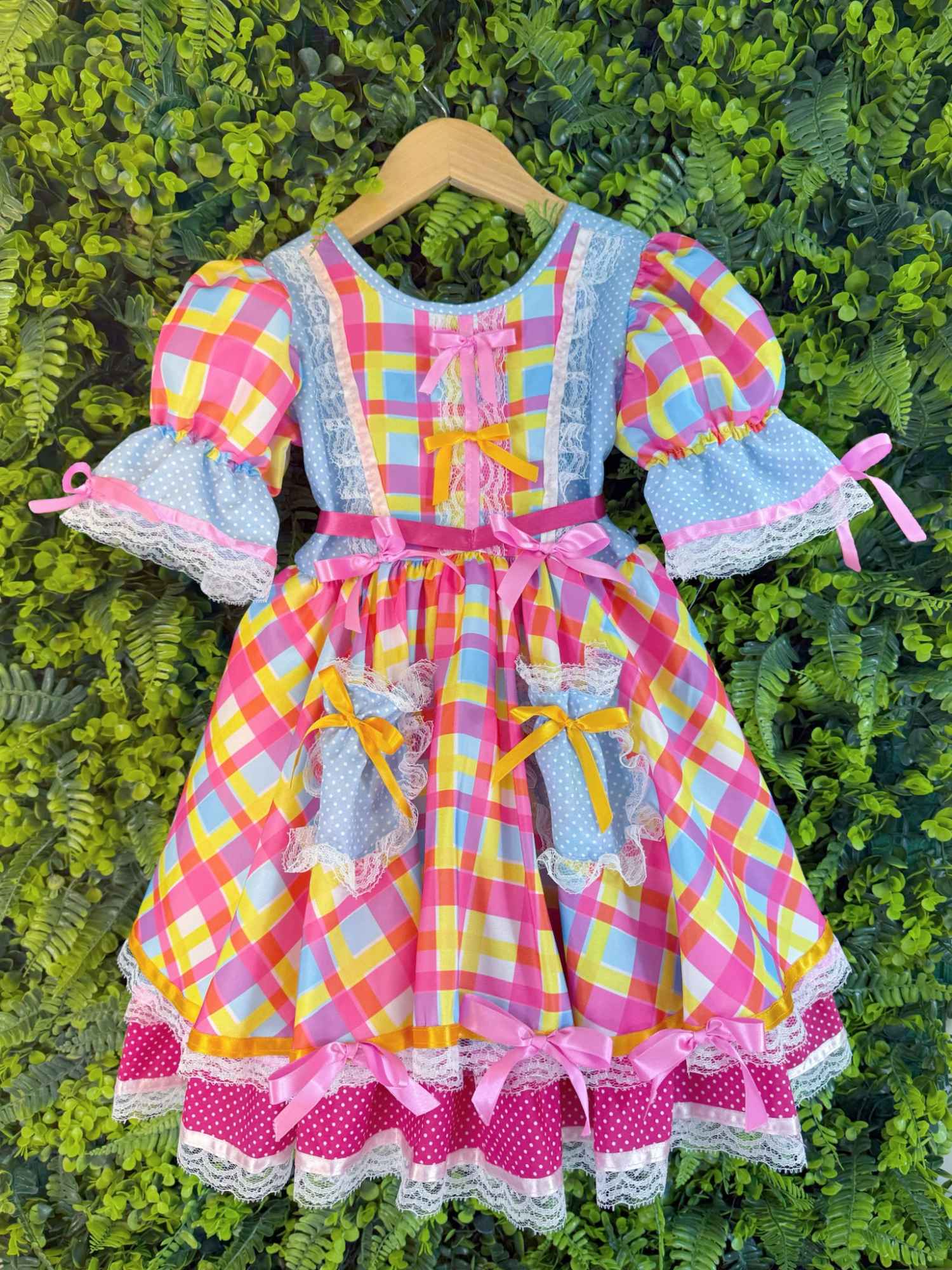 Vestido Infantil Junino Colorê Encantado Leveza e Elegância para Meninas | Bebeloo