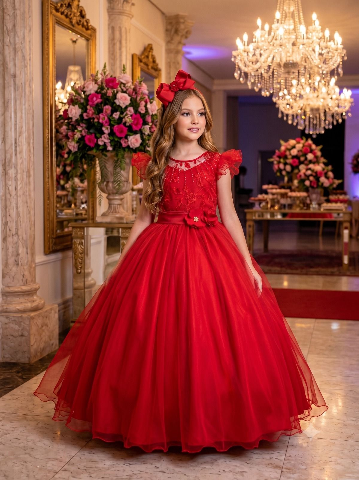 Vestido Mini Miss Longo Suzy Vermelho (VESTMNLSV)