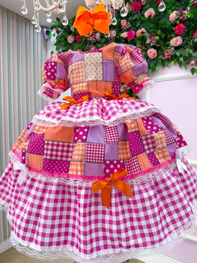 Vestido Junino Mimadine Luxo Pamela (VESTJNNMMDLXPM)