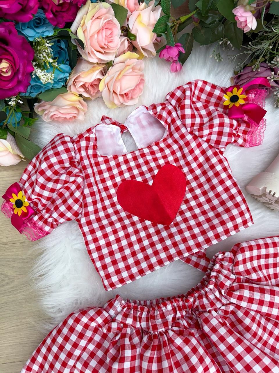 Conjunto Junino Banana Club Luxo Luana - Conforto e Estilo para o Dia a Dia | Bebeloo Kids