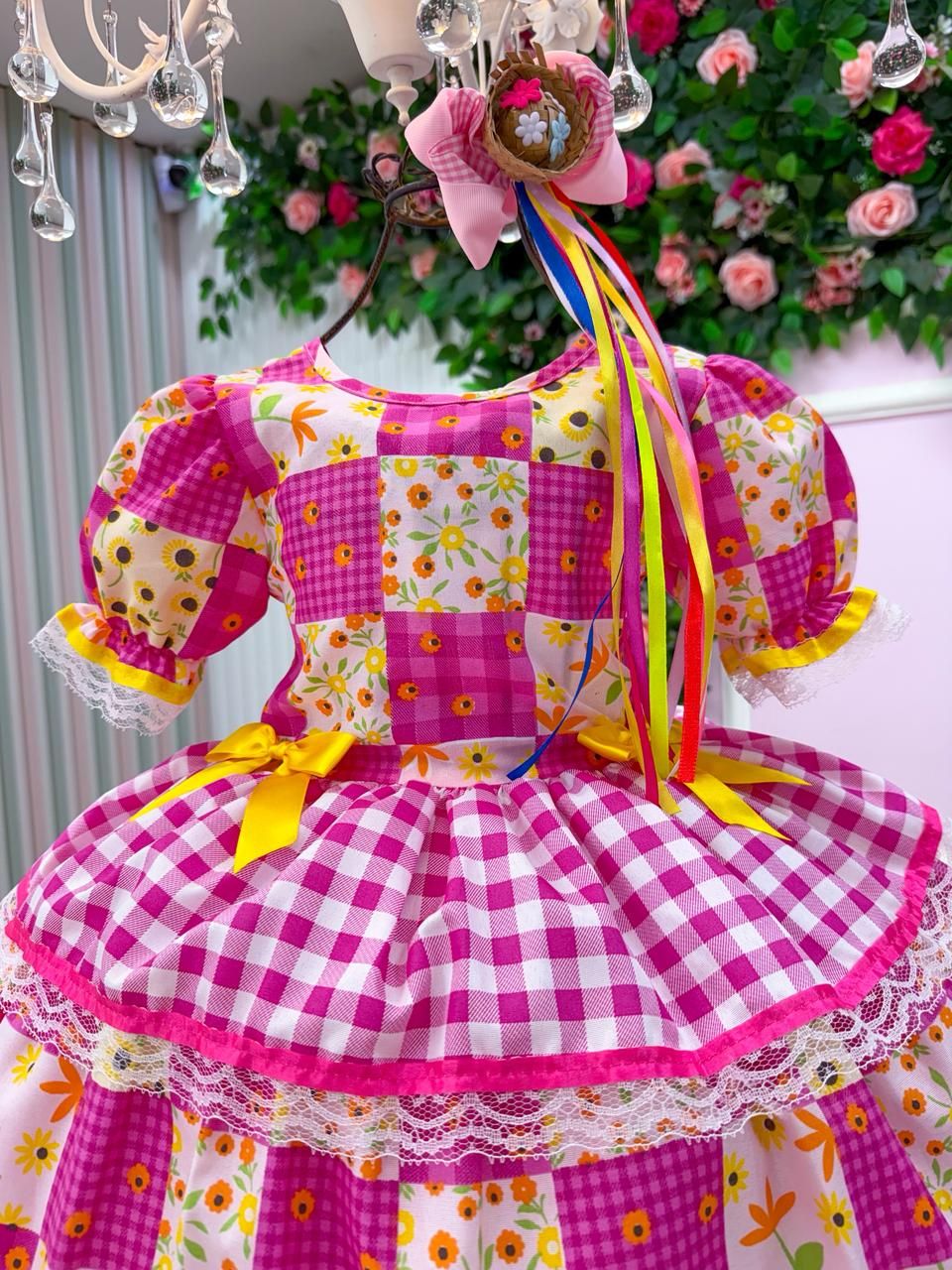 Vestido Junino Mimadine Luxo Milena | Bebeloo Kids
