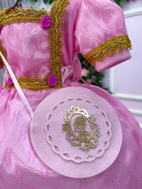 Fantasia Princesa Belli Doce Realeza Princesa Rosa (FPBDRPR)