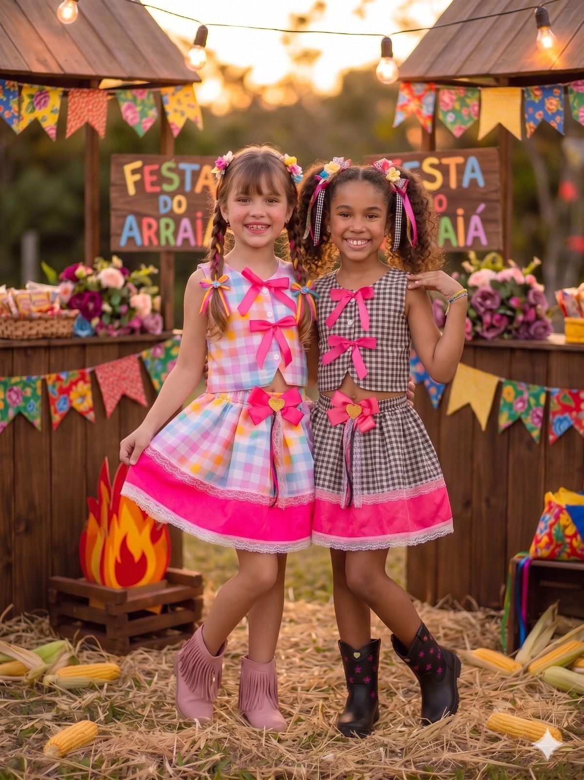 Conjunto Blogueirinha Junino Arraia Da Alegria | Bebeloo Kids