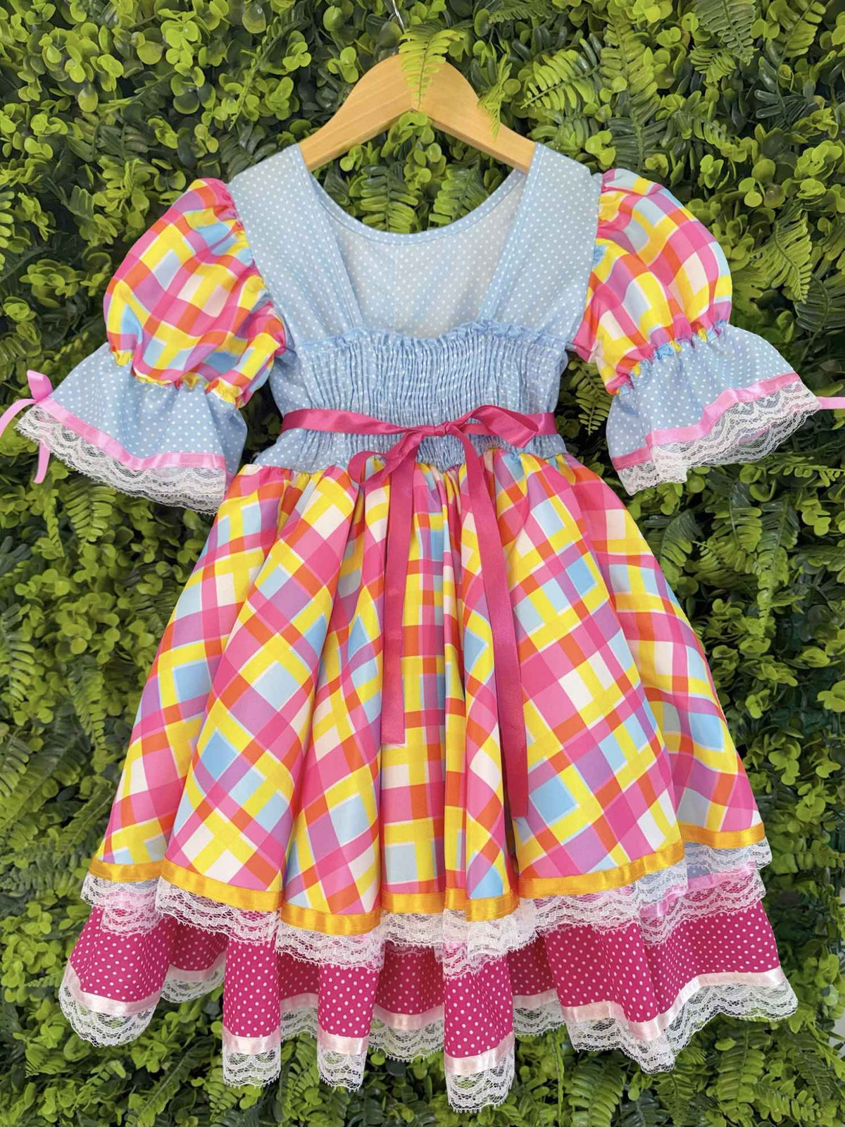 Vestido Infantil Junino Colorê Encantado Leveza e Elegância para Meninas | Bebeloo