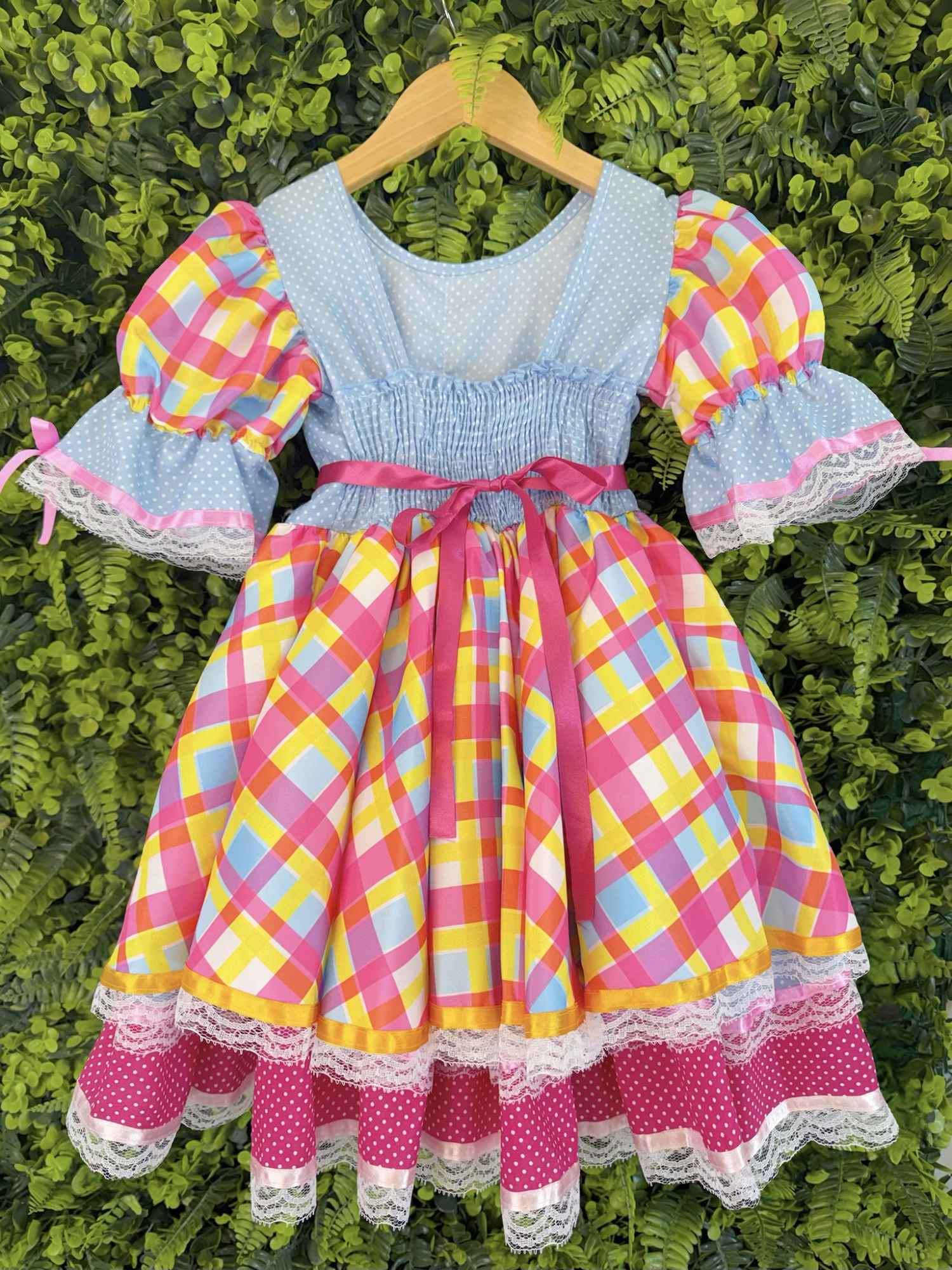 Vestido Infantil Junino Colorê Encantado Leveza e Elegância para Meninas | Bebeloo