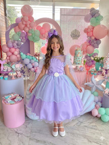 Vestido Mini Miss Temático Sereia - Fundo Do Mar - Diversão e Encanto para Brincar | Bebeloo Kids