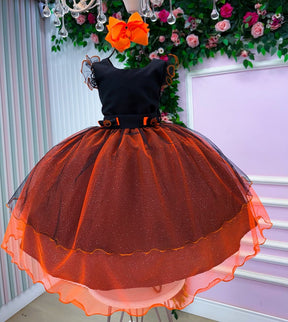 Fantasia/ Vestido Mini Miss Abóbora Encantada -  Halloween (FVESMNABENH)