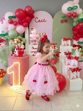 Vestido Mini Miss Cerejinha - Cereja Rosa Bebe (VESTMNMCRJRSBB)
