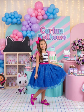 Vestido Mini Miss Temático A Casa Magica Da Gabby - Leveza e Elegância para Meninas | Bebeloo Kids