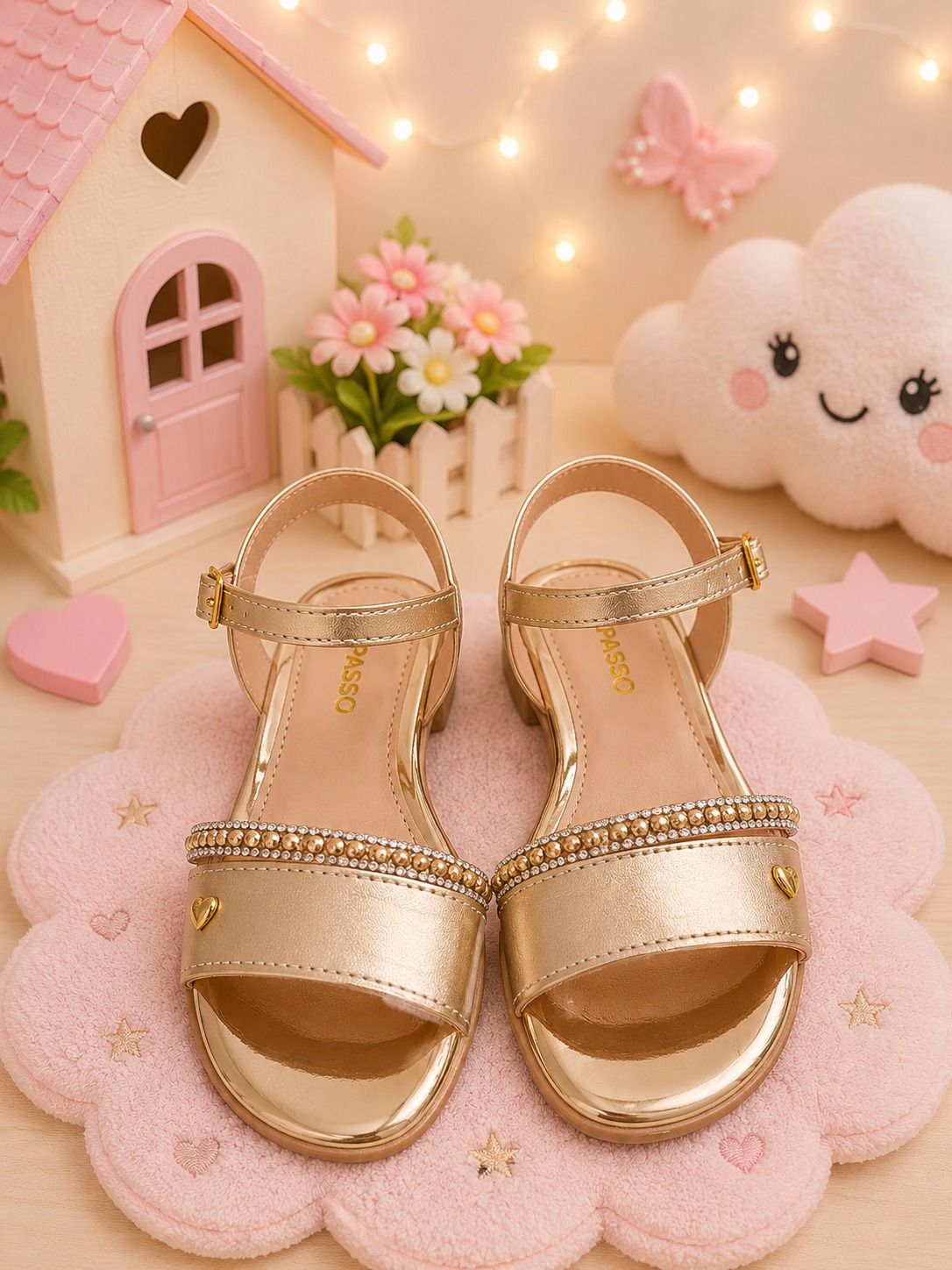 Sandália StarPink Aurora Dourado (SNDLASTRPNKAROERDRD)