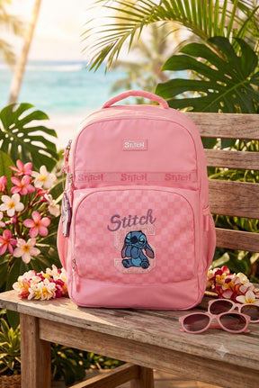 Mochila De Costa Stitch Rosa - Diversão e Encanto para Brincar | Bebeloo Kids