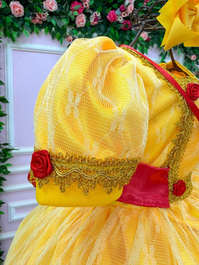 Fantasia Princesa Belli Doce Realeza Princesa Amarelo (FTPBDRPAM)