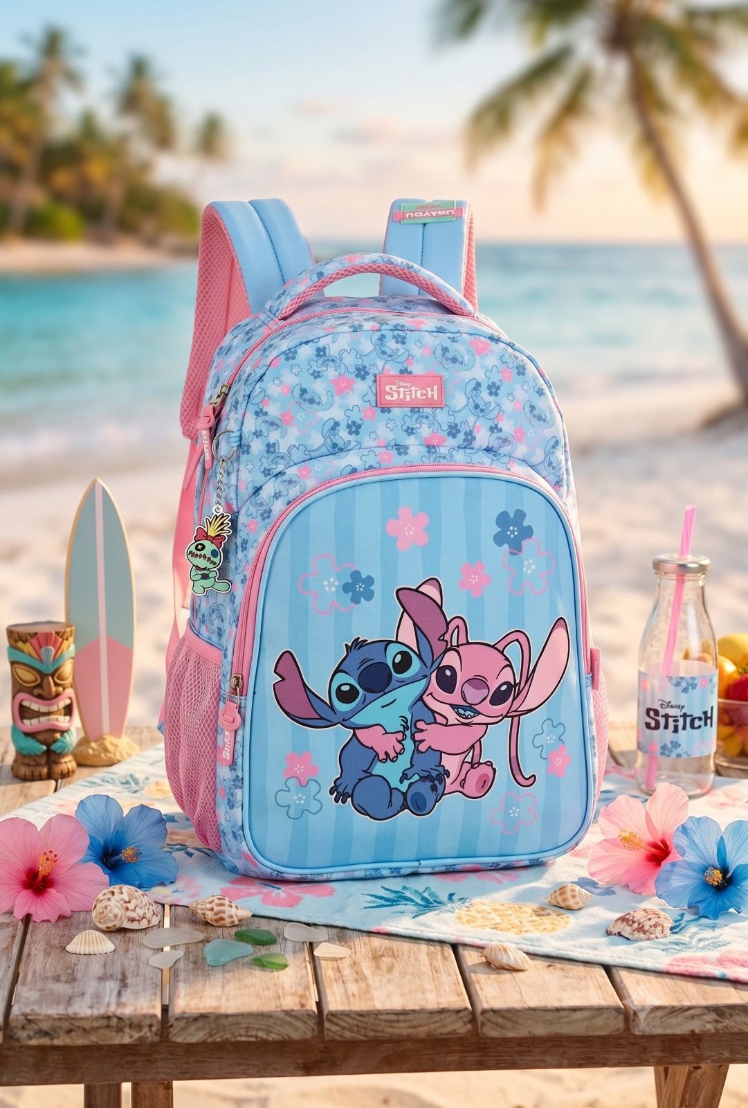 Mochila De Costa Stitch E Angel - Diversão e Encanto para Brincar | Bebeloo Kids