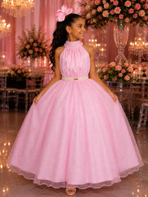 Vestido Banana Club Longo Âmbar Rosa bebe (VESTBNCLBLNGAMBRRSBB)
