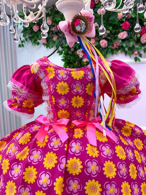 Vestido Junino Mimadine Luxo Maisa Pink (VESTJNNMDNLMPNK)