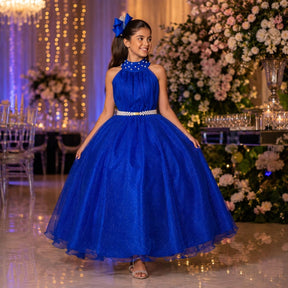 Vestido Banana Club Longo Âmbar Azul Royal (VESTBNANCLBLNGAMBAZRAAL)