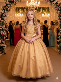 Vestido Mini Miss Longo Carol Dourado (VESTMNMLCCDOU)
