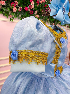 Fantasia Princesa Belli Doce Realeza Princesa Azul (FTPBDRPAZ)