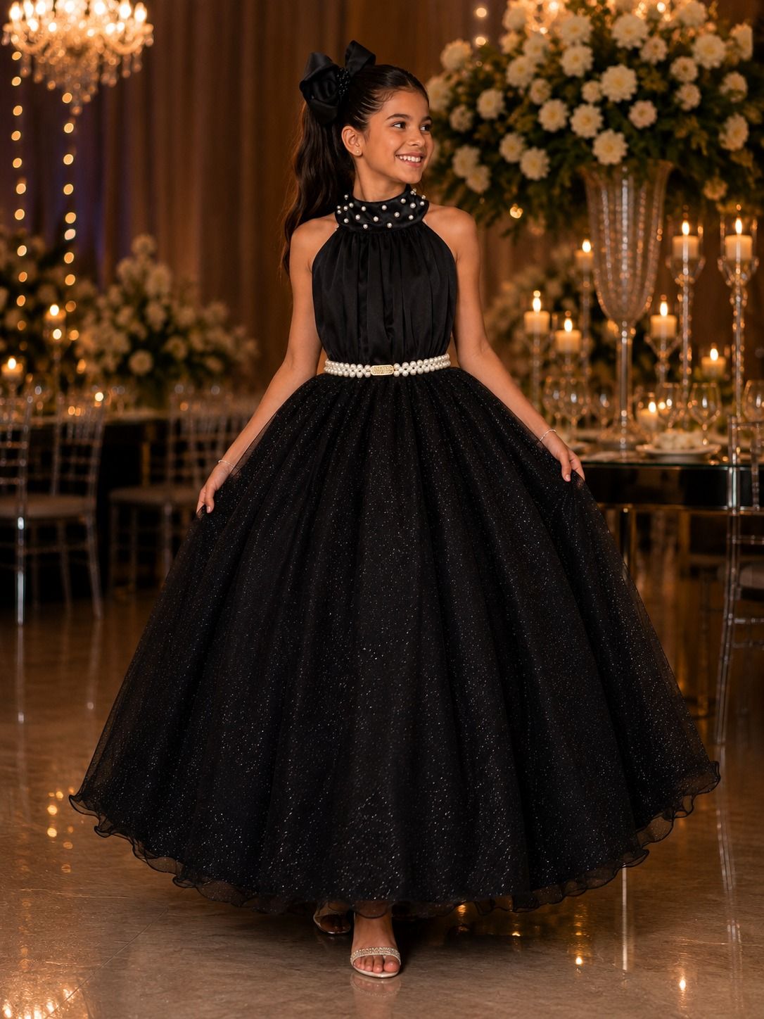 Vestido Banana Club Longo Âmbar Preto (VESTBANCLBAMBPRT)