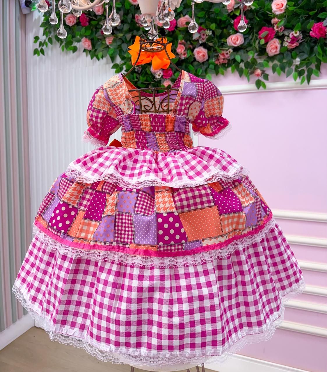 Vestido Junino Mimadine Luxo Pamela (VESTJNNMMDLXPM)
