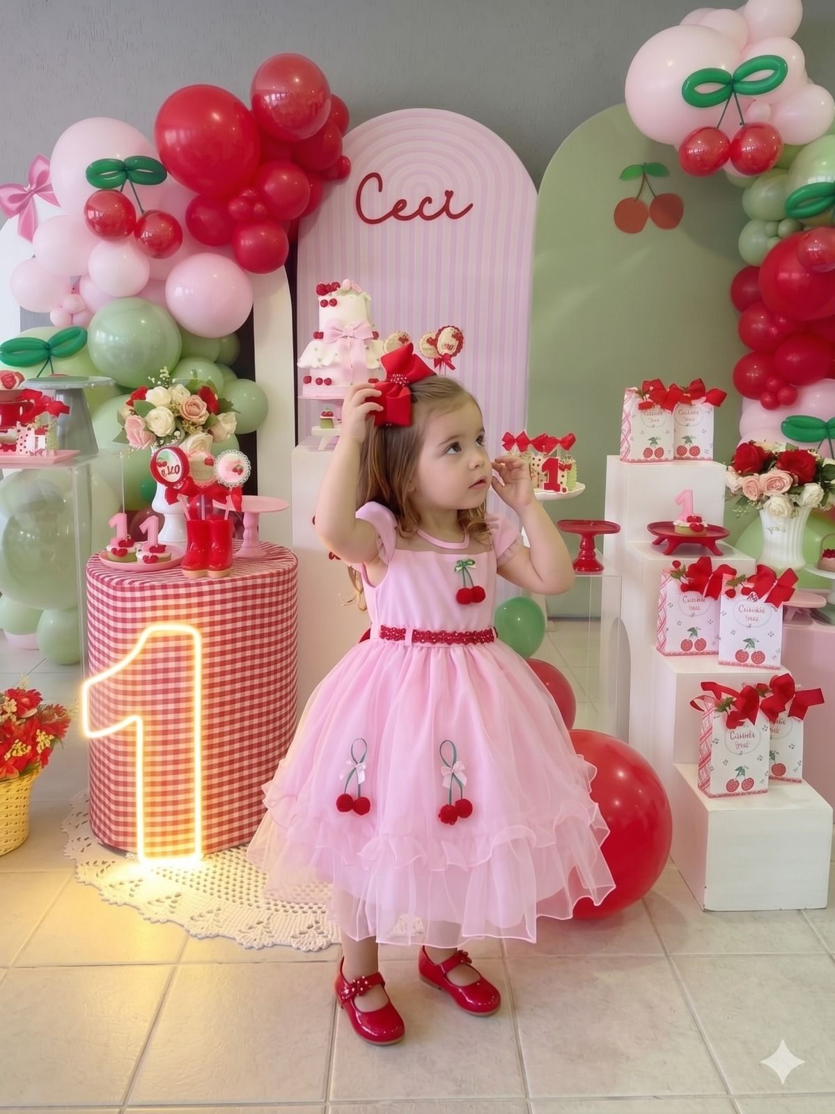 Vestido Mini Miss Cerejinha - Cereja Rosa Bebe (VESTMNMCRJRSBB)
