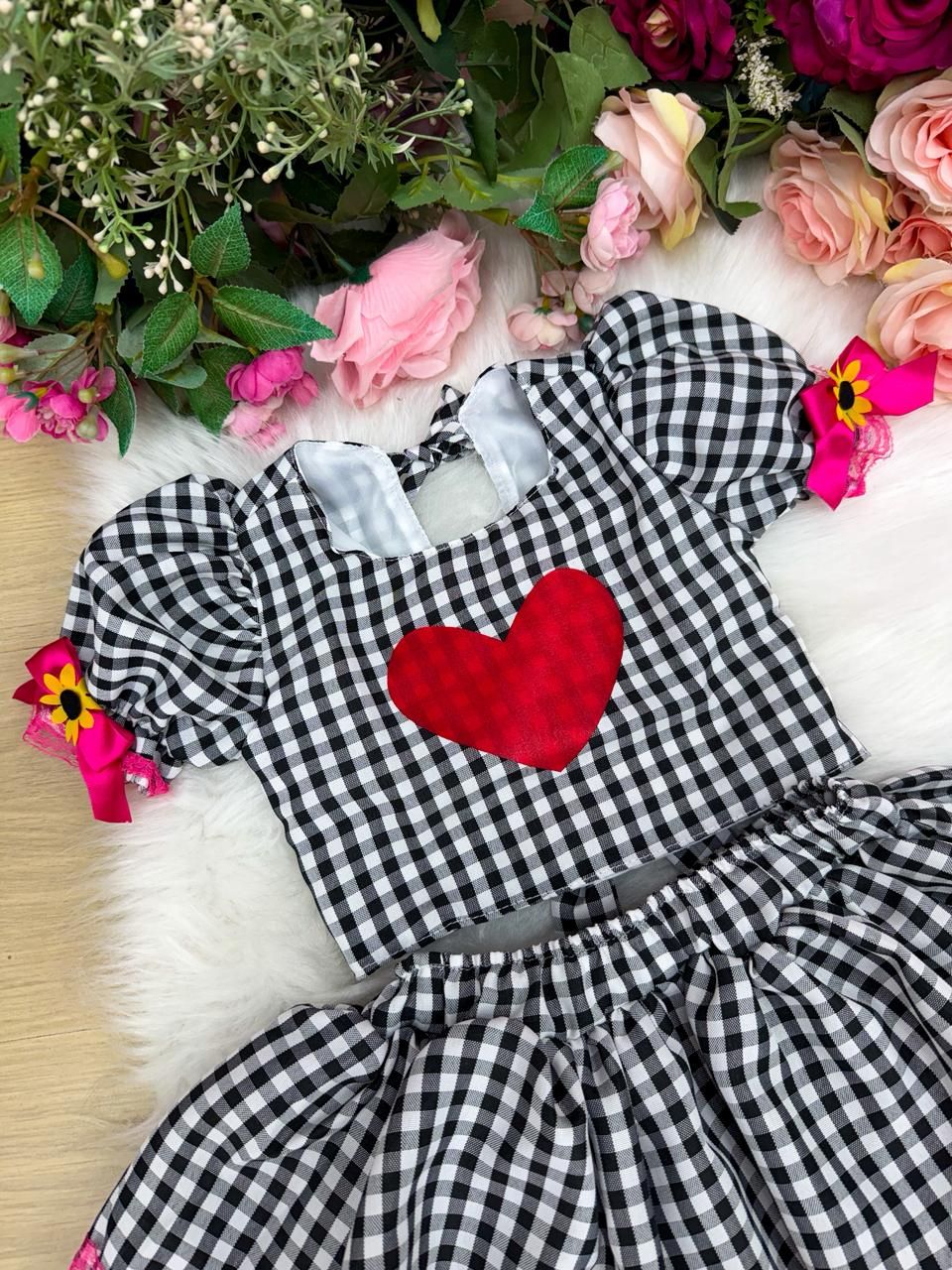 Conjunto Junino Banana Club Luxo Luana - Conforto e Estilo para o Dia a Dia | Bebeloo Kids