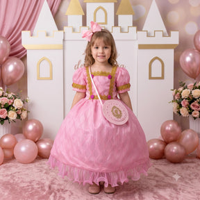 Fantasia Princesa Belli Doce Realeza Princesa Rosa (FPBDRPR)