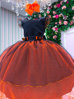 Fantasia/ Vestido Mini Miss Abóbora Encantada -  Halloween (FVESMNABENH)