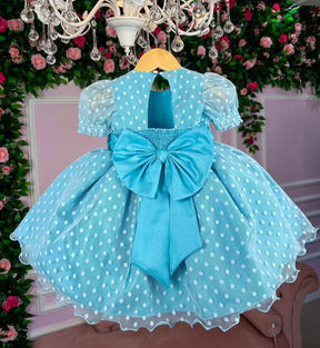 Vestido Marie Azul Tiffany Bolinhas (VESTMARIEAZLTFFNBLNHS)