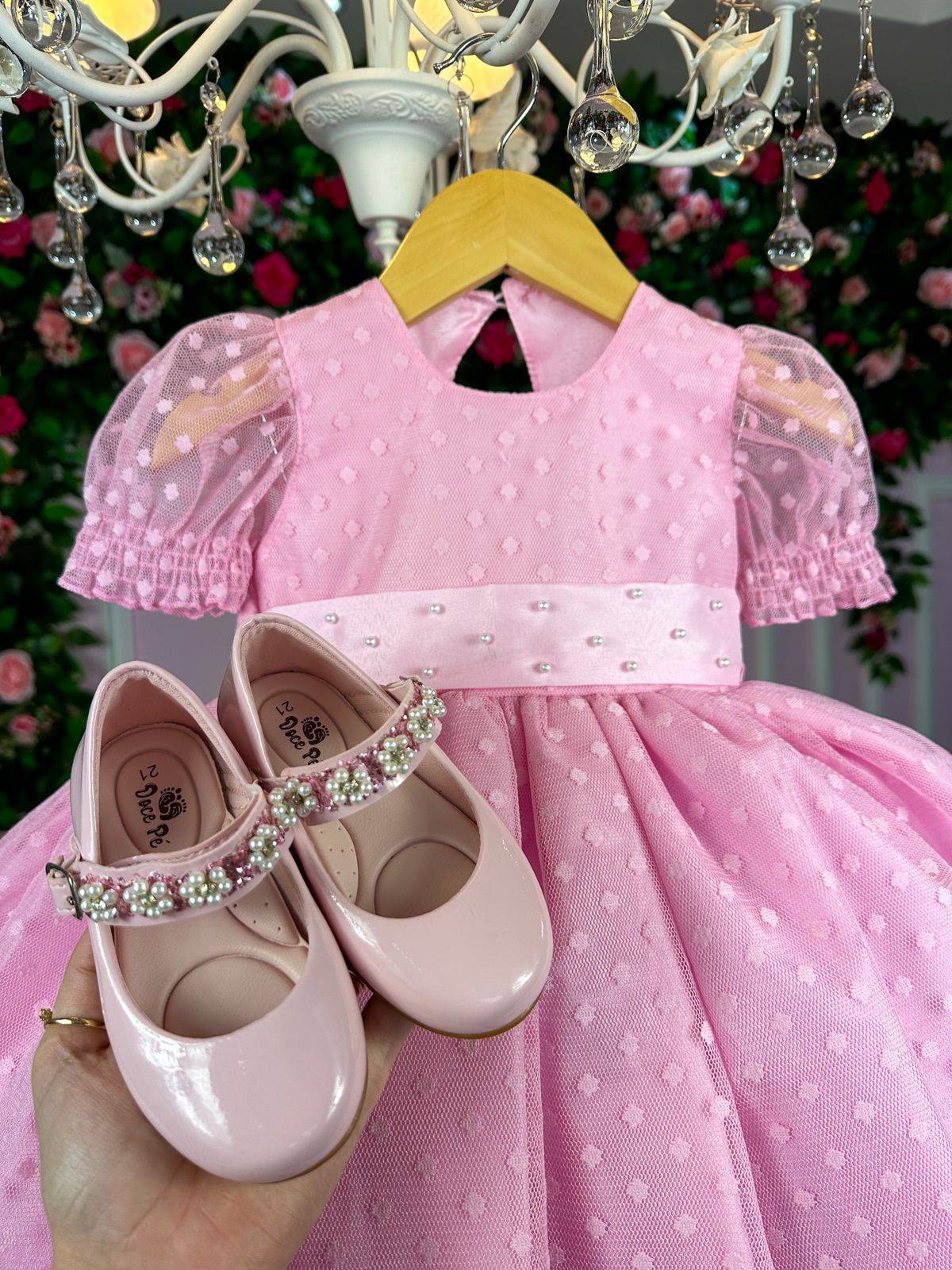 Vestido Marie Rosa Bebe Bolinhas (VESTMARIERSBBBLNHS)
